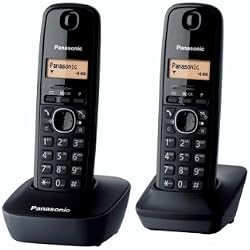 Panasonic KX-TG1612FRH - Teléfono Fijo Digital (contestador, contestador, Pantalla LCD), Negro (Importado)