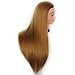 Hairdressing Training Heads 100% Synthetic Fiber Hair Mannequin Styling Dolls Head (Table Clamp Holder Included) ESJ2718P