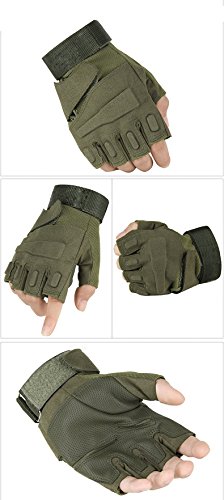 Leefrei® Herren Taktische Handschuhe fingerlos Handschuhe Fahrradhandschuhe Motorrad Handschuhe outdoor sport Handschuhe Fitness Handschuhe Army Gloves Ideal für Airsoft, Militär,Paintball,Airsoft, Jagd … - 4
