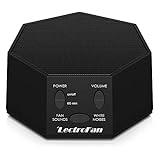 LectroFan - White Noise Machine and Non-Looping Fan Sounds with Sleep Timer (Classic, Black)