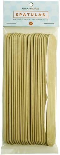 VidaSleek Large Wax Spatulas/Wooden Applicators for Hair Removal Waxing - 22 Piece