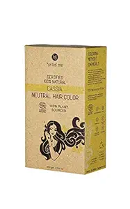 HM HERBAL ME -Colorless Cassia Neutral Henna - Certified 100% Natural by Ecocert Greenlife (France)