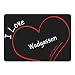 Produktbild Mousepad Modern I Love Wadgassen schwarz
