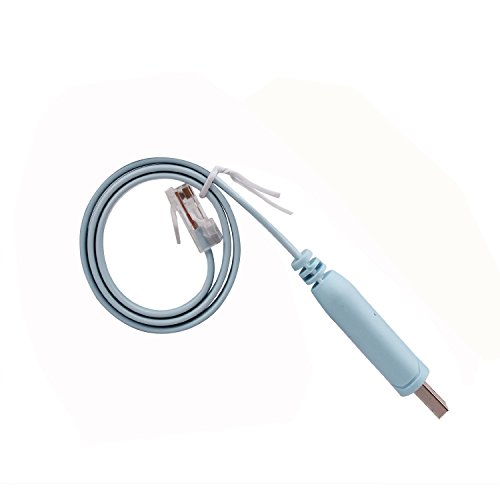 Laxury FTDI RS232 - Convertidor USB serie RS232 puerto COM a cable macho Rollover de consola Cisco  0.3M