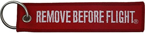 Remove Before Flight Key Chain Aviation ATV UTV Motorcycle Pilot Crew Tag Lock by Power Bulbs