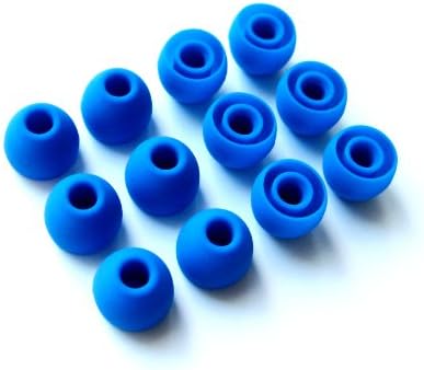 12pcs Small (S) Blue Replacement Eartips Compatible with Monster Beats Dr. Dre Tour, Powerbeats, urBeats 2, HeartBeats 2 Lady Gaga,DiddyBeats,Turbine Pro,Gratitude,DNA,Diesel VEKTR, NCredible N-Ergy