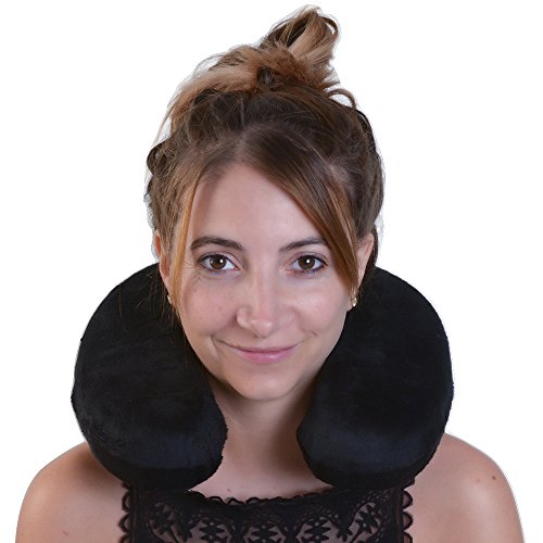 Dormibene-Oreiller-De-Voyage-Coussin-de-voyage-en-Mousse--memoire-Design-Innovant-qui-Soutient-le-cou-et-la-Tte-Taie-Amovible-Sangle-pour-le-fixer