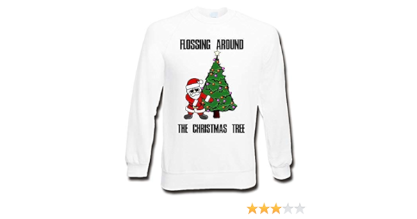 flossing christmas jumper