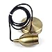 Produktbild DIY Vintage Pendelleuchte Retro Edison Hängelampe Antike Lampe Zubehör, E27 Lampenfassung 3-adriges 150cm Textilkabel und Decken Platte, für Esstisch, Schlafzimmer, Bar, Café, Restaurant, Messing