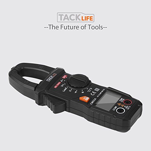 Tacklife CM02A Advanced Digital Clamp Meter Stromzange mit 6000 Counts,True RMS, Temperatur, Wechselstrom, AC / DC Spannung, Widerstand, Kapazitanz Test mit Hintergrundbeleuchtung - 9