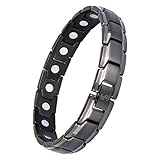 Smarter LifeStyle Elegant Titanium Magnetic Therapy Bracelet Pain Relief for Arthritis and Carpal Tunnel