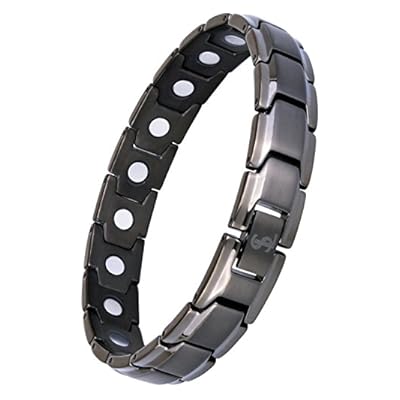 Smarter LifeStyle Elegant Titanium Magnetic Therapy Bracelet Pain Relief for Arthritis and Carpal Tunnel