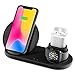 Price comparison product image Yaature 3 in 1 Wireless Charger Stand, Qi Fast Charging Station (for iPhone/Apple Watch/Airpods), Fit for iWatch Series 4/3/2/1,iPhone XS/XR/XS Max/X/8 Plus, Samsung Galaxy S9 /S9 Plus/Note 8/S8