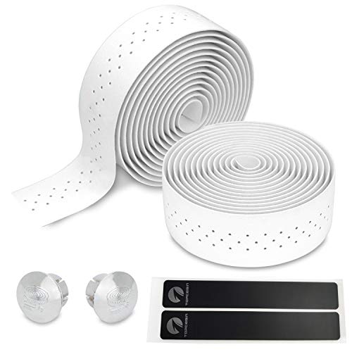 TOPCABIN Ruban De Guidon De Vélo Ruban de Guidon pour vélo de Route série Camouflage Gel Confort Gel avec Anneaux réfléchissants 2 PCS