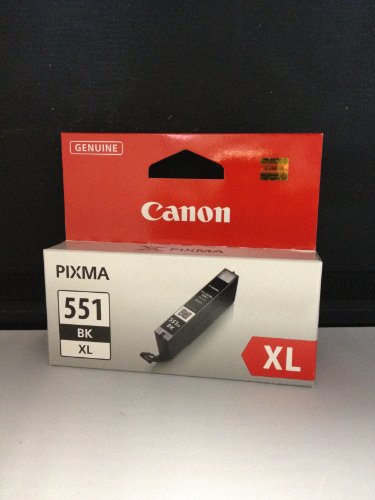 1 Original XL Druckerpatrone CLI-551XL black für Canon Pixma MG 5450 MG5450 MG 6350 MG6350 IP 7250 IP7250 MX725 MX 725 MX925 MX 925 Tintenpatrone