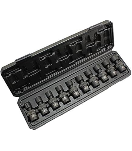 US Pro Steckschlüssel-Set Metrisch 10-19 Mm – 12-teilig, 3/8" Antrieb, Mit Wackelgelenk