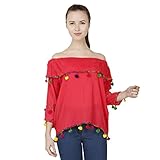 BuyNewTrend Cotton Crepe Designer Off Shoulder Top For Women/Girls - Amazon