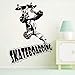 Produktbild jiushizq Coole Skateboard Sport Mann Kunst Wandaufkleber Abziehbilder Aushöhlen Design Tapete Vinyl Boy Room Home Dekoration Rot 58 cm X 81 cm