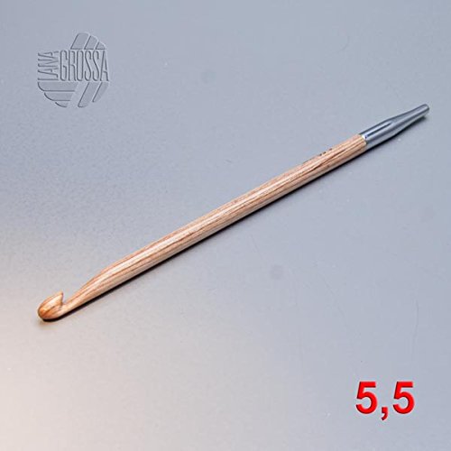 Lana Grossa Tunesische Häkelnadel Vario Design-Holz Natur 5,5mm