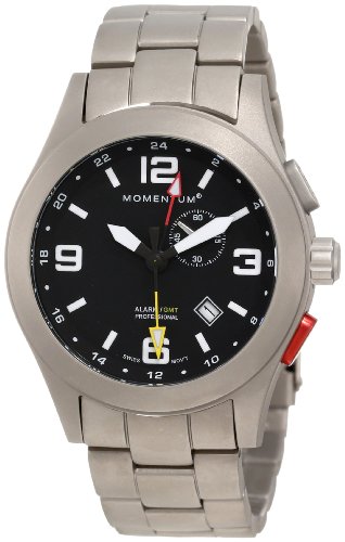 Momentum Herren-Armbanduhr XL VORTECH GMT Analog Quarz Titan 1M-SP58B0 Momentum Herren-Armbanduhr XL VORTECH GMT Analog Quarz Titan 1M-SP58B0
