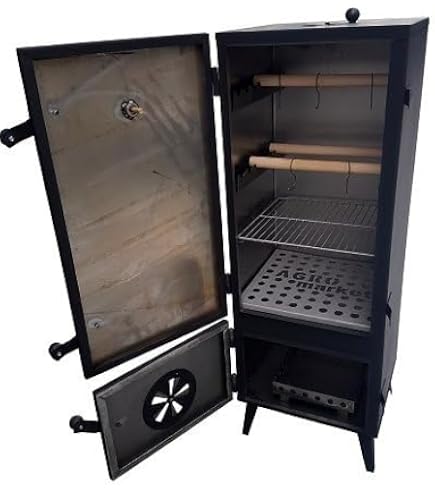 Fumoir En Acier Inoxydable SMOKI V2A - 85x39x33 Cm Pour Viandes Et Poissons