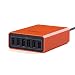 Produktbild Lumsing 60W 6 Port Desktop USB Ladegerät mit Intelligente Steuerung Chipsatz für iPhone7/6/5/SE, iPad, iPod, iTouch,Samsung, Nexus, HTC, Nokia, Motorola und so weitere Orange