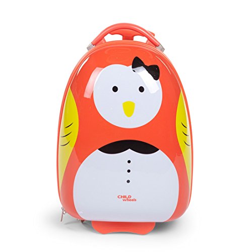 Children's Trolley Case with Wheels, 17 Litre, 27 x 39 15, Orange