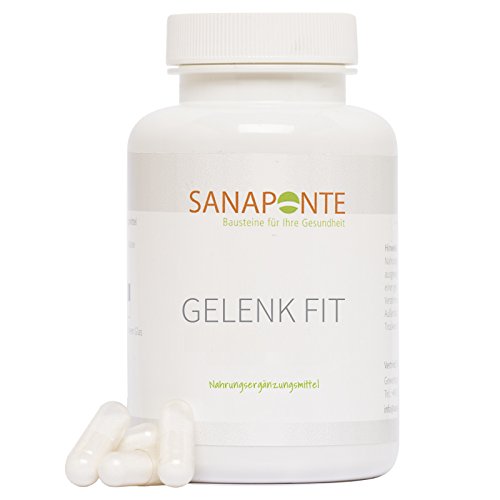 SANAPONTE Gelenk Fit - Nahrungsergänzungsmittel - Glucosaminsulfat, Chondroitinsulfat, Methylsulfonylmethan (MSM), Vitamin C, Zink, Mangan