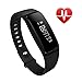 Produktbild EletecPro V07 Fitness Tracker Schrittzähler Sport Wasserdichte Smart Watch Herzfrequenz Monitor Wristband Bluetooth 4.0 Wireless Armband Touch Screen Activity Tracker Für iPhone Android und mehr Smartphones.