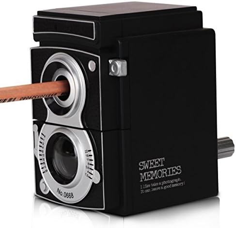 ECVISION Pencil Sharpener Table Heavy-Duty Manual Pencil Sharpener Hand-Cranked Shiftable for the Penpoint Retro Design for Office, Home and School