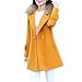 Produktbild Geili Damen Wollmantel Zweireiher Wolljacke mit Faux Pelzkragen Wintermantel Frauen Elegant Slim Fit Langemantel Warme Winterjacke Parka Cardigan Übergangsjacke Größe S-3XL