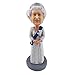 Produktbild OZUKO United Kingdom Princess Elizabeth Alexandra Mary Windsor Wackelkopf Toys Statue Queen Elizabeth II Figur bobbling Wackelkopf Action Figur, grau, Large
