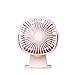 Produktbild JLCP USB Mini Multifunktions Portable Desktop Lüfter, Geräuscharm, Wiederaufladbar, Home/Outdoor/Office/Student Hostel, Mini Night Light, Clip Fan (3 Windgeschwindigkeit, Lichtquelle),Pink