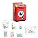 Produktbild JEJA Pretend Play Kinderhausspielset - Elektrische Waschmaschine Set Batteriebetriebene Sounds & Lights Geschenk für Jungen Mädchen