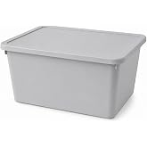 Orret Home 20 Litre Kapaklı Plastik Depolama Kutusu Organizer Kutu &Ccedil;ok Ama&ccedil;lı D&uuml;zenleyici Saklama Kutusu Ev İ&ccedil;i Dolap İ&ccedil;i Oyu
