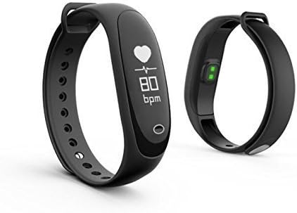 New Lengus E26 Blood Pressure-Oxygen Heart Rate Fitness Monitoring Tracker Bracelet Smart Watch Water Resistant (Black)