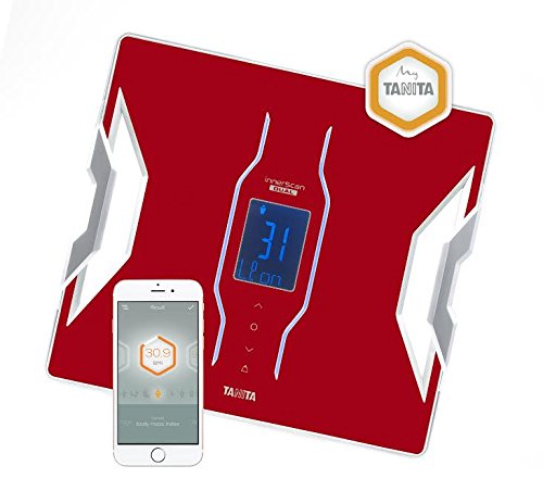 Tanita RD-953 Bluetooth 4 Low Energy Körperanalyse-Waage mit medizinischer Technologie, Rot