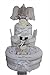 New Baby Unisex Elephant Nappy Cake Baby Shower Gift Hamper - FREE DELIVERY