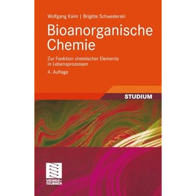 [PDF] Download Bioanorganische Chemie: Zur Funktion chemischer Elemente in Lebensprozessen (Teubner Studienbücher Chemie) (German Edition) Kostenlos