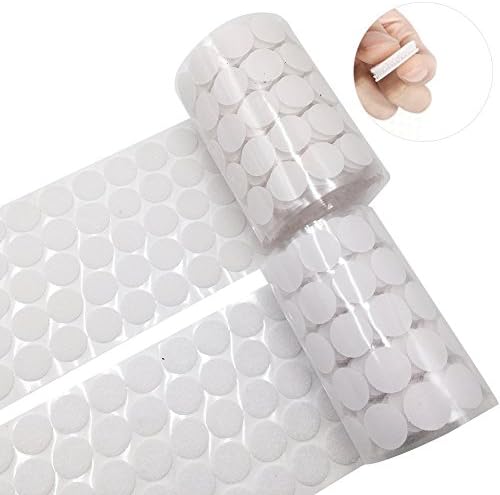 1000 Packs adhesive 20mm Diameter Sticky Back Coins Hook &amp; Loop Self Adhesive Dots Tapes (20MM)