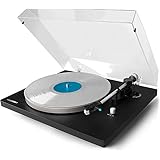 Blaupunkt TT 100 C Plattenspieler mit Deckel, gefederte Stand-Füße, Plattenspieler Retro mit Audio Technica MM System, Turnta