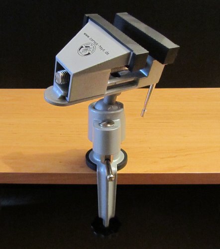Mini Schraubstock drehbar um 360° mit Drehbarer Kopf in „Hoher Qualität“ - 2