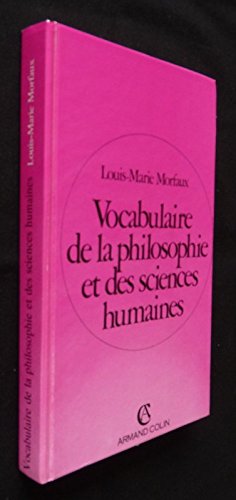 couverture de : VOCABULAIRE DE LA PHILOSOPHIE ET DES SCIENCES HUMAINES