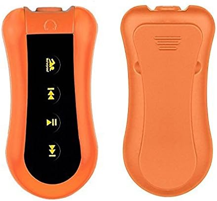 MOKE 8GB Sport Swimming Diving Waterproof Diving Underwater Waterproof to 3 Meters with MP3 Player FM Radio Earphone for running swimming Cycling Fitness (Orange)