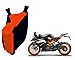 Auto Pearl Premium Quality - 100% Water Proof Orange Blue Bike Body Cover With Mirror Pockets, Buckle Belt, Carry Bag For - KTM Duke 200 RS.1199.00