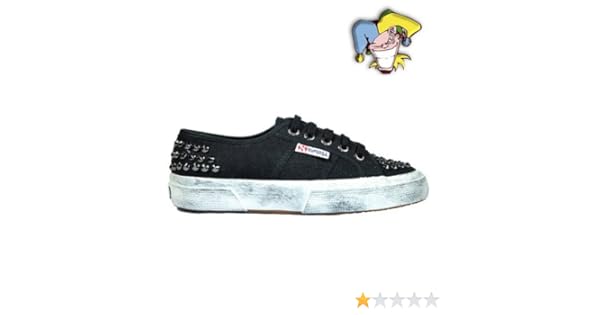 superga nere con borchie