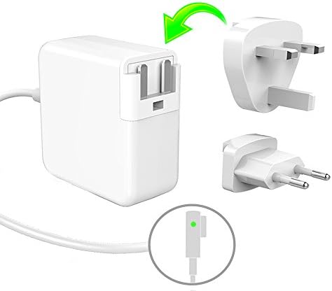 Replacement 45W Power Adapter Magsafe 1 For Macbook Air 11 inch and 13 inch A1374 A1369 A1470 (MB003LL/A,MB543LL/A,MB940LL/A,MC233LL/A) 14.5v 3.15A Magnetic L-Shape Connector for models Before Mid 2012