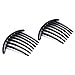 Gleader 2pcs Hair Comb Pin Accessories Plastic Women Lady Fashion Black