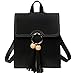Produktbild HANGBAOY Student Double Schultertasche Fransen Single Schulter Diagonal Slung Flip Shopping Travel Black