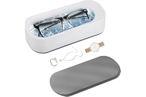 RAVSFBCA Ultraschallreinigungsgerät Brille Ultraschall Brillenreinigungsgerät Ultrasonic Sonic Cleaner Ultraschallbad 45000Hz Ultraschallreiniger Brille Für Reinigung Brillen Schmuck Uhren Zahnprothesen